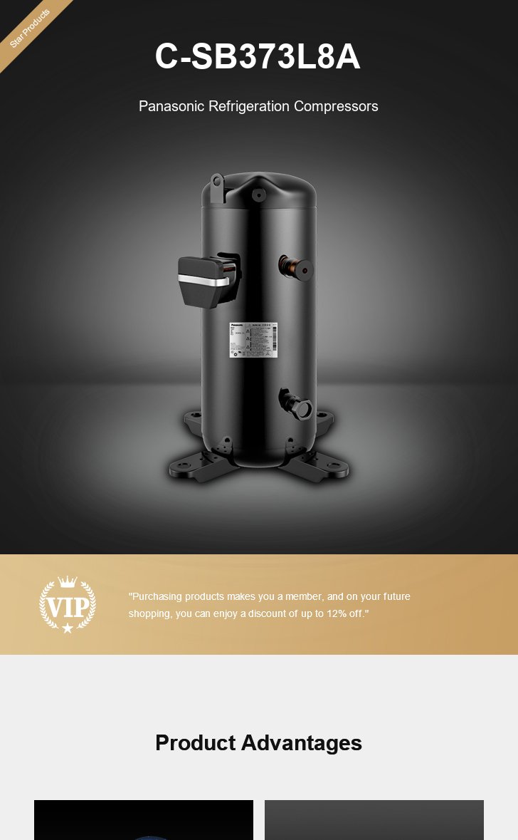 Panasonic Compressor C-SB373L8A, technical parameters pdf, structure diagram